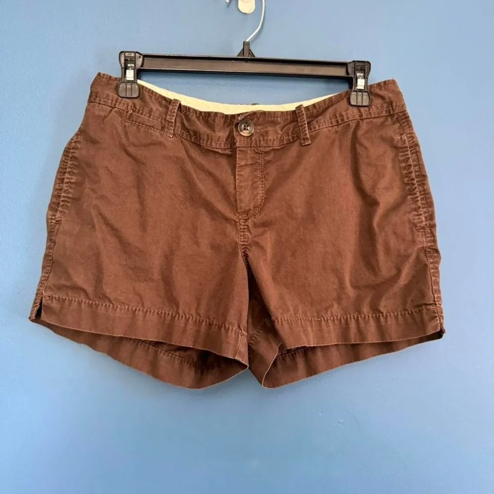 Y2K Brown Cargo Shorts Women's Size 6‎ Old Navy 2008 Mid Rise Granola Boho Indie